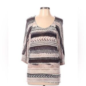 Ella Moss tribal stripe butterfly sleeve top